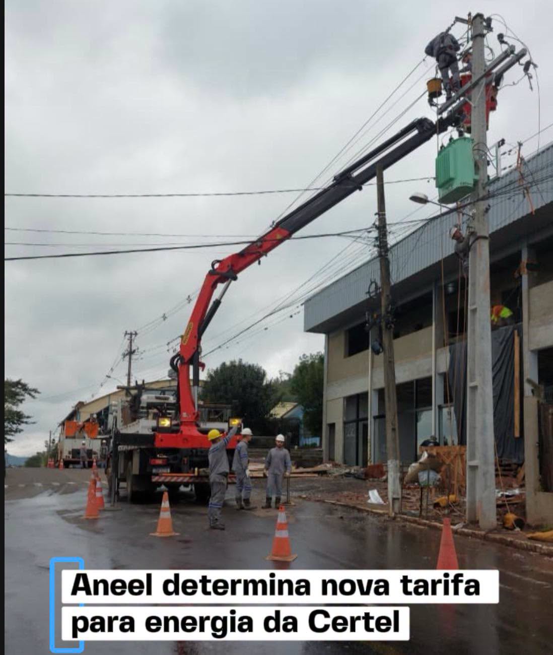 Aneel determina nova tarifa para energia da Certel
