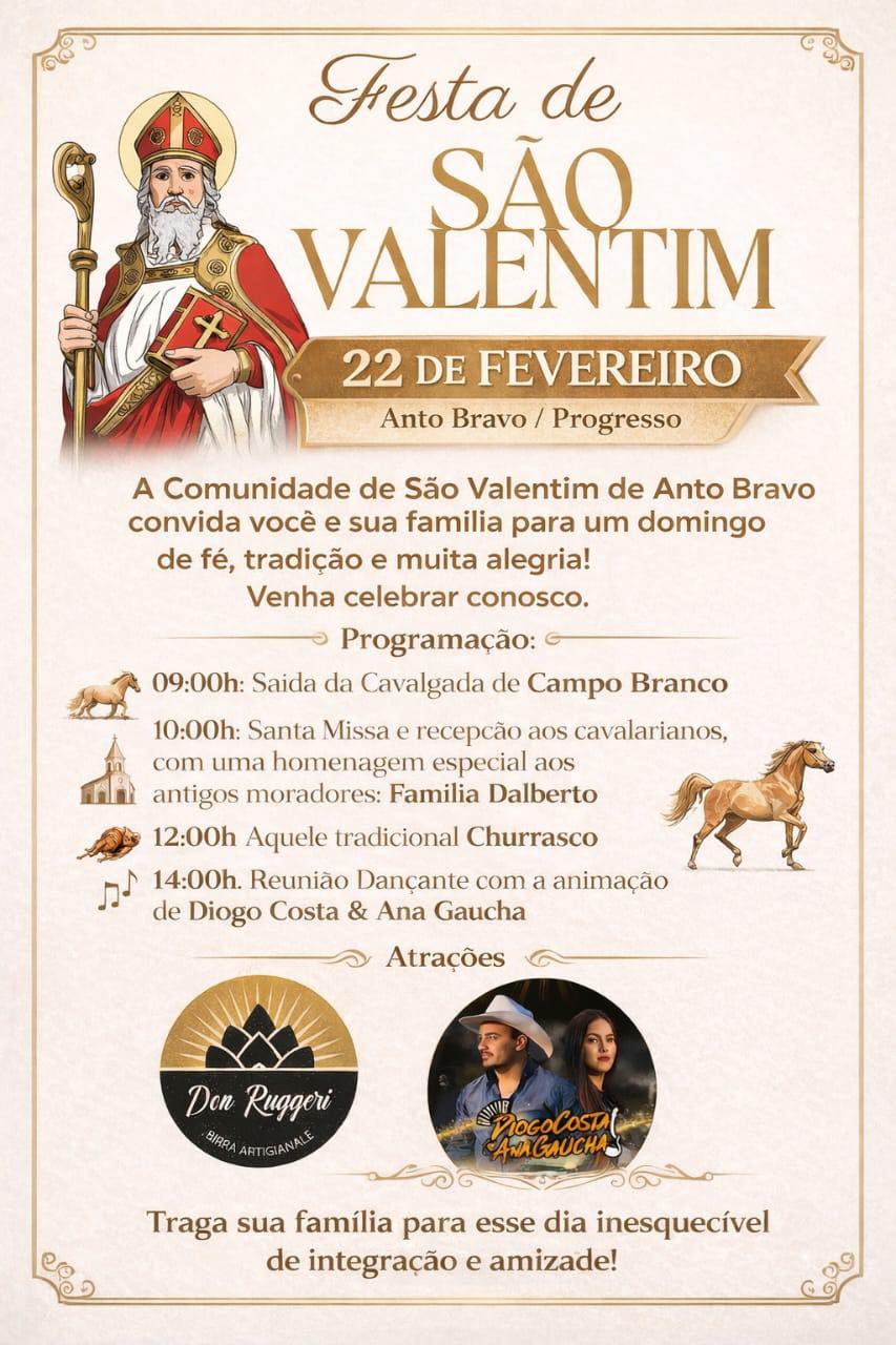  FESTA DO PADROEIRO SÃO VALENTIM 