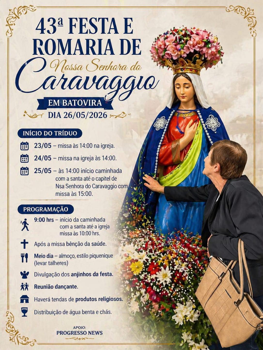 43ª Festa e Romaria de Nossa Senhora do Caravaggio em Batovira
