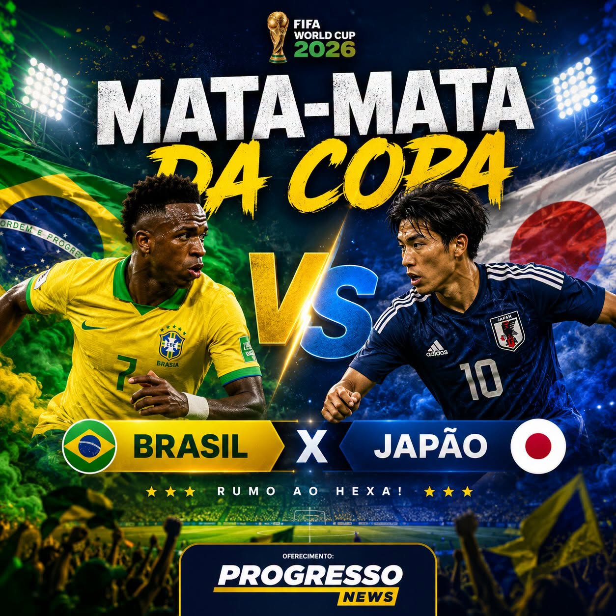 Brasil enfrentará o Japão no primeiro duelo do mata-mata da Copa do Mundo 