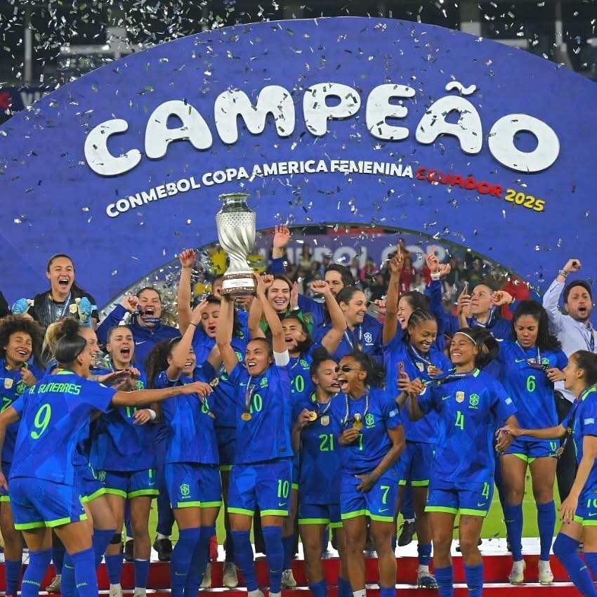 Brasil vence a Colômbia e conquista nono título na Copa América Feminina