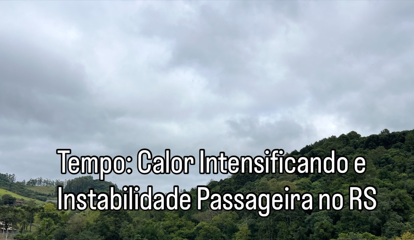 Calor Intensificando e Instabilidade Passageira no RS
