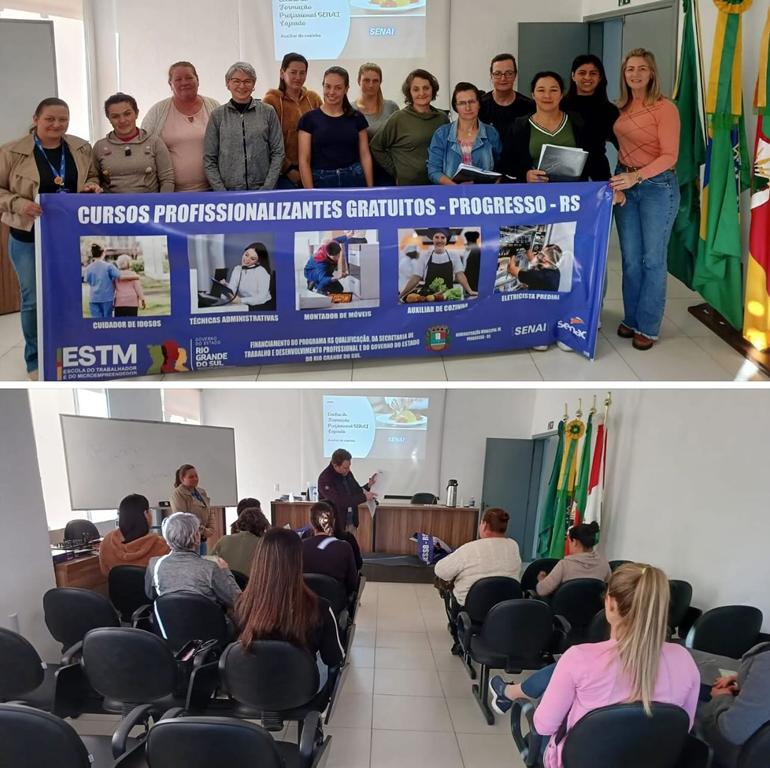 Curso de auxiliar de cozinha teve aula inaugural 