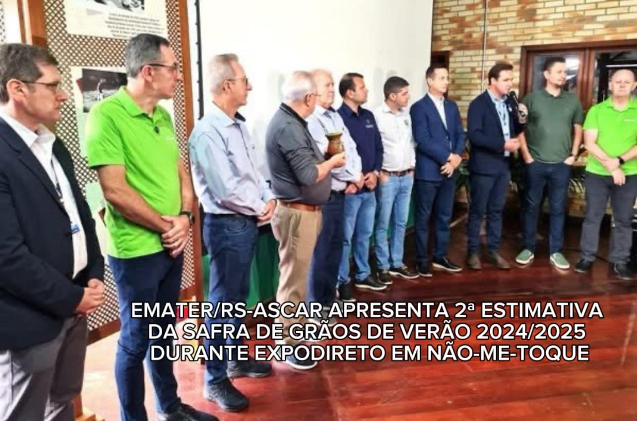 EMATER/RS-ASCAR APRESENTA 2ª ESTIMATIVA DA SAFRA DE GRÃOS DE VERÃO 2024/2025 DURANTE EXPODIRETO COTRIJAL