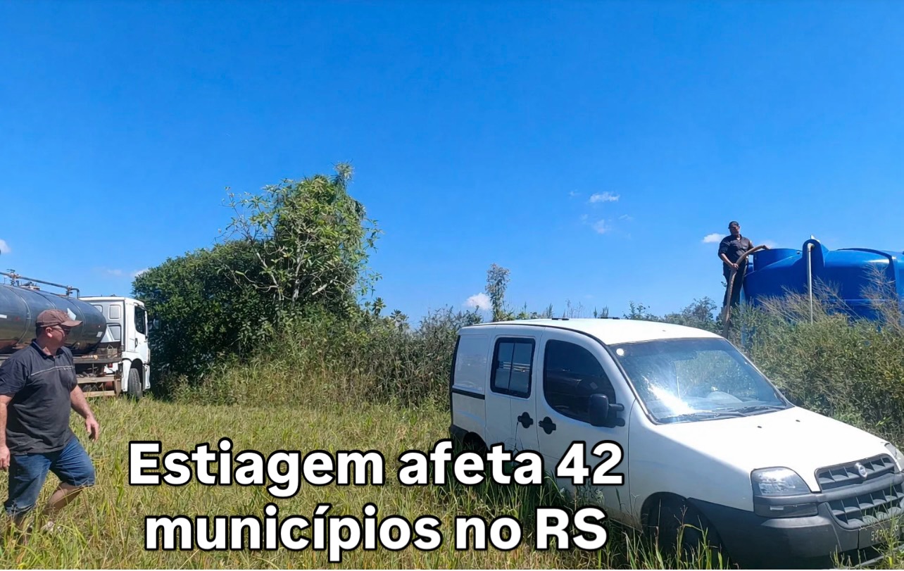 Estiagem afeta 42 municípios e 167,8 mil pessoas no RS