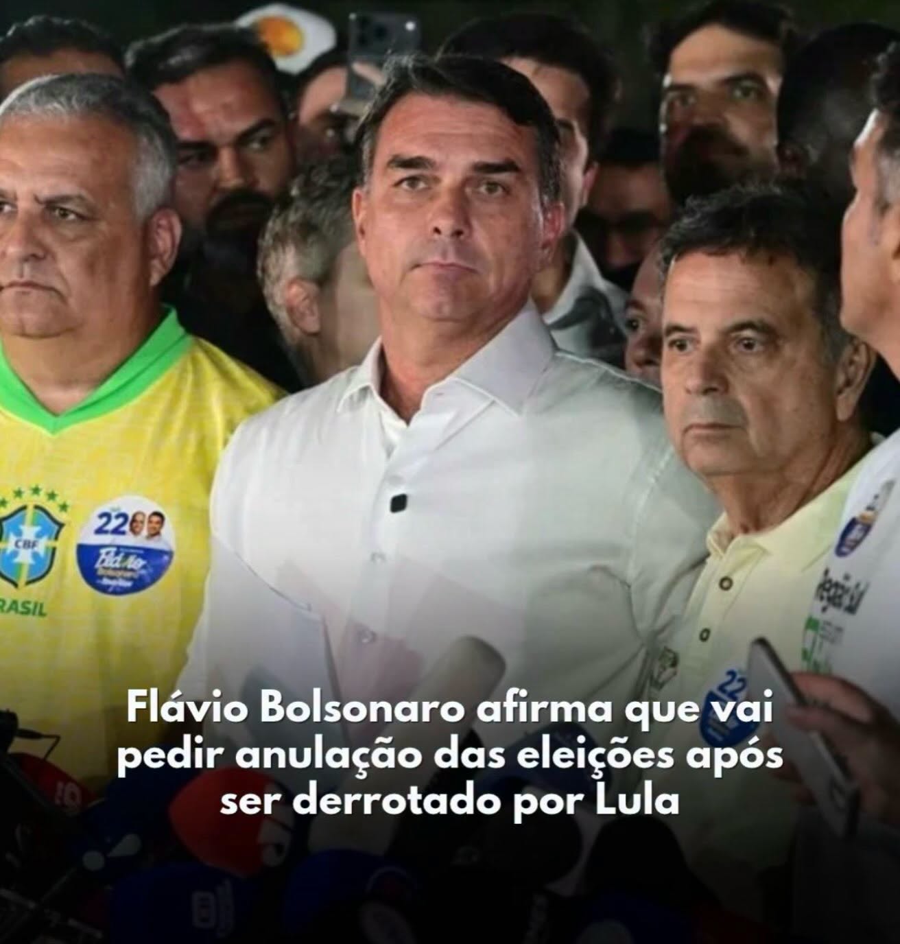 Flávio Bolsonaro afirma que vai pedir anulação das eleições após ser derrotado por Lula