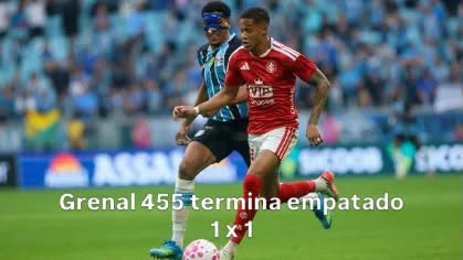 GreNal termina empatado 1 x 1 e rivais seguem na zona de rebaixamento