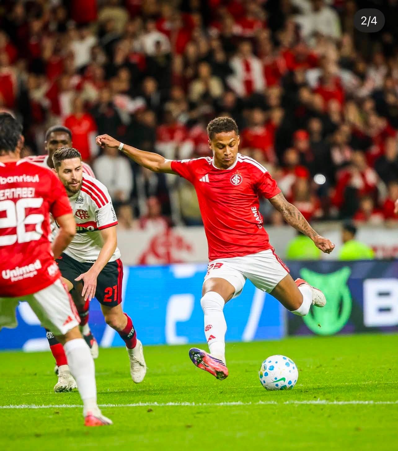 Inter empata em 1 a 1 com o Flamengo em casa pelo Brasileirão 
