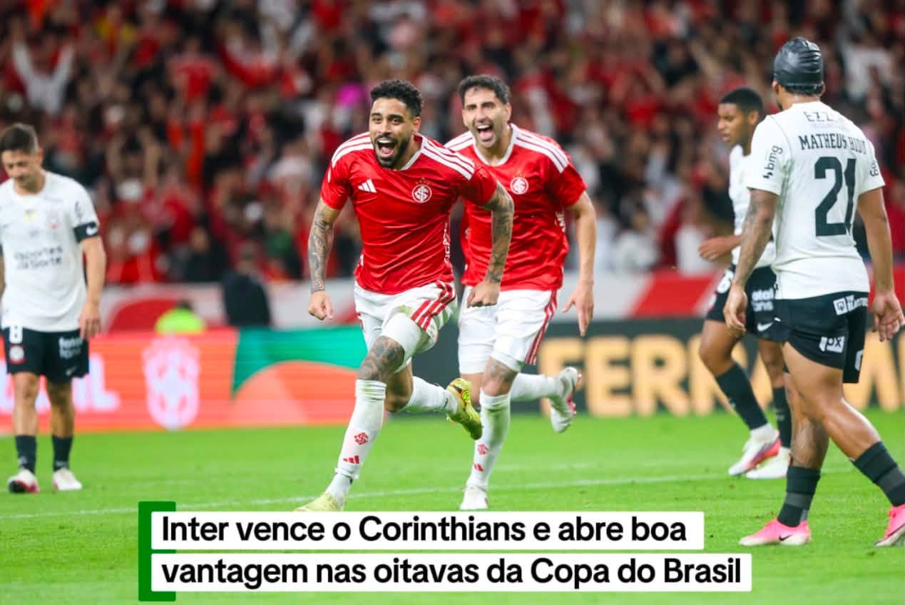 Inter vence o Corinthians e abre boa vantagem nas oitavas da Copa do Brasil