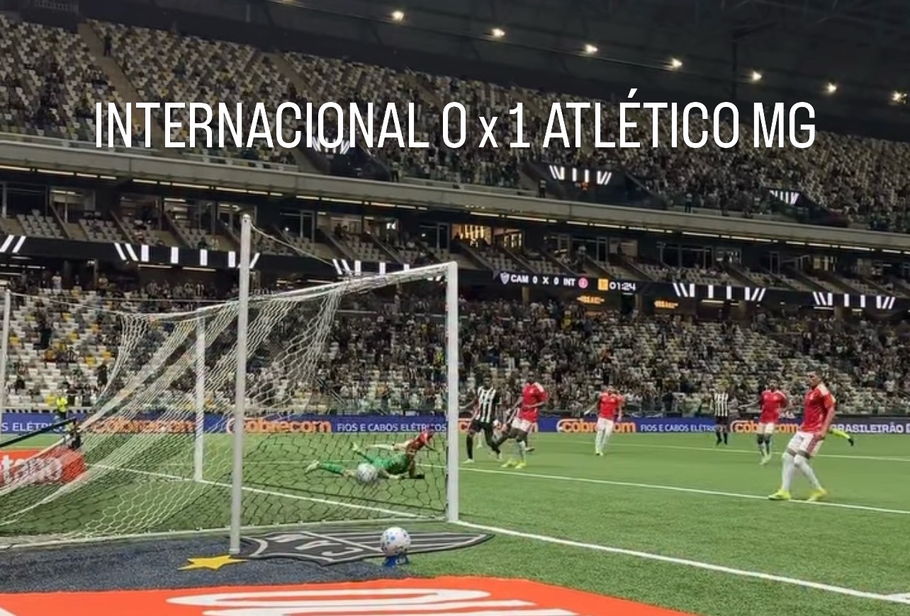 Internacional perde para o Atlético-MG e continua na zona do rebaixamento