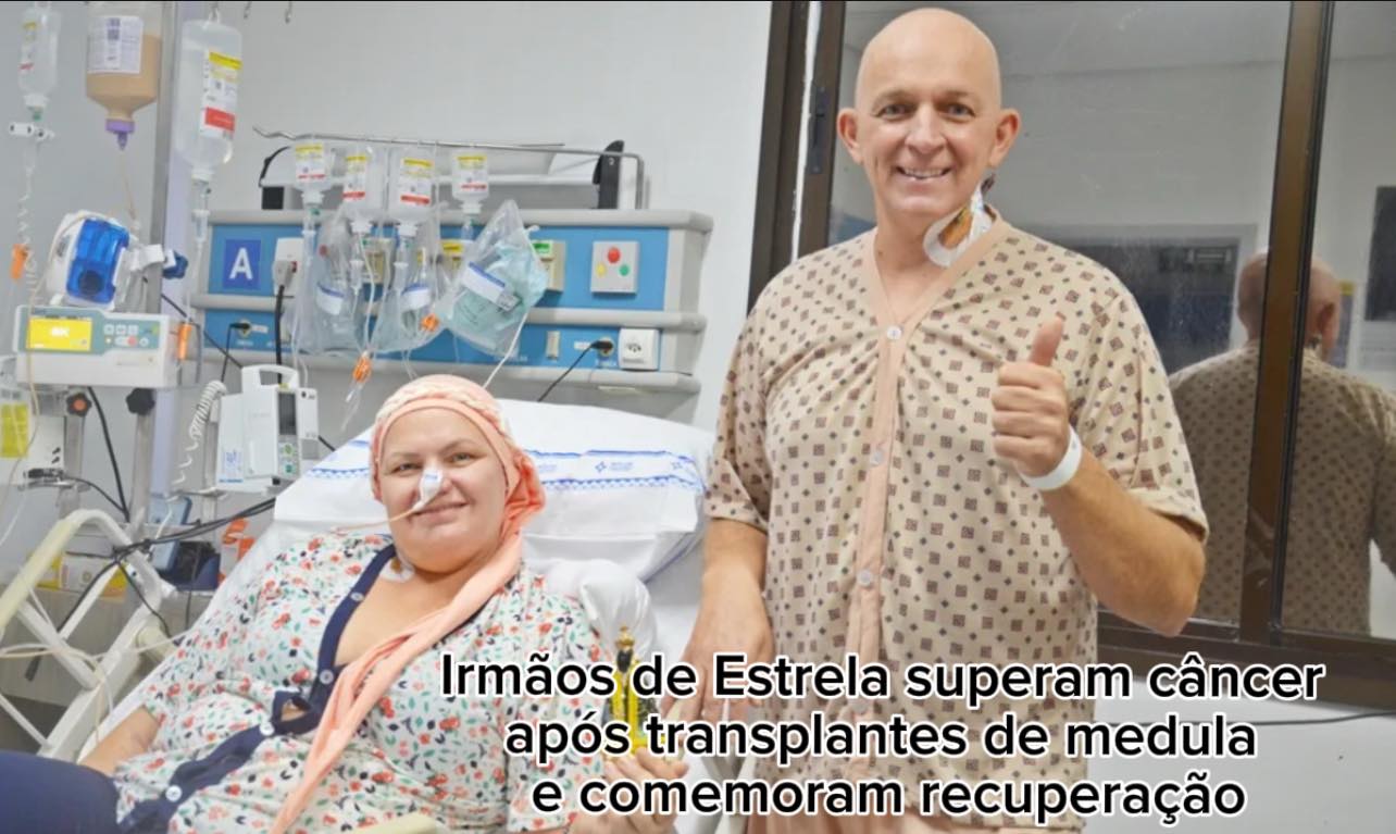 Irmãos de Estrela superam câncer após transplantes de medula e comemoram recuperação