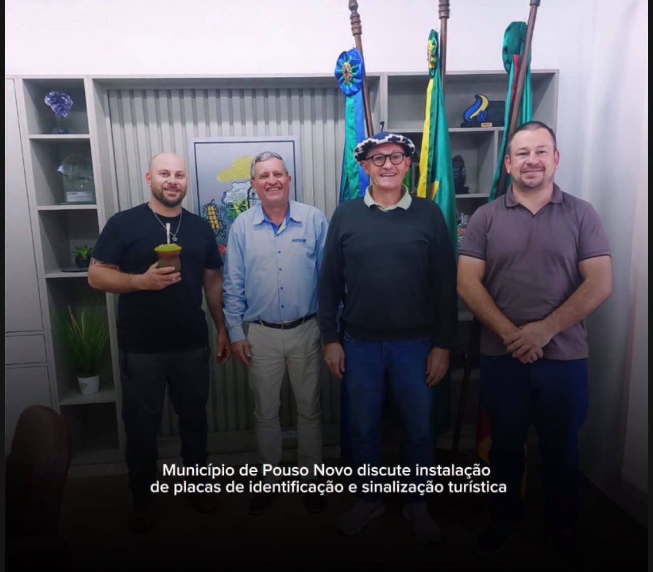 Município de Pouso Novo discute instalação de placas de identificação e sinalização turística