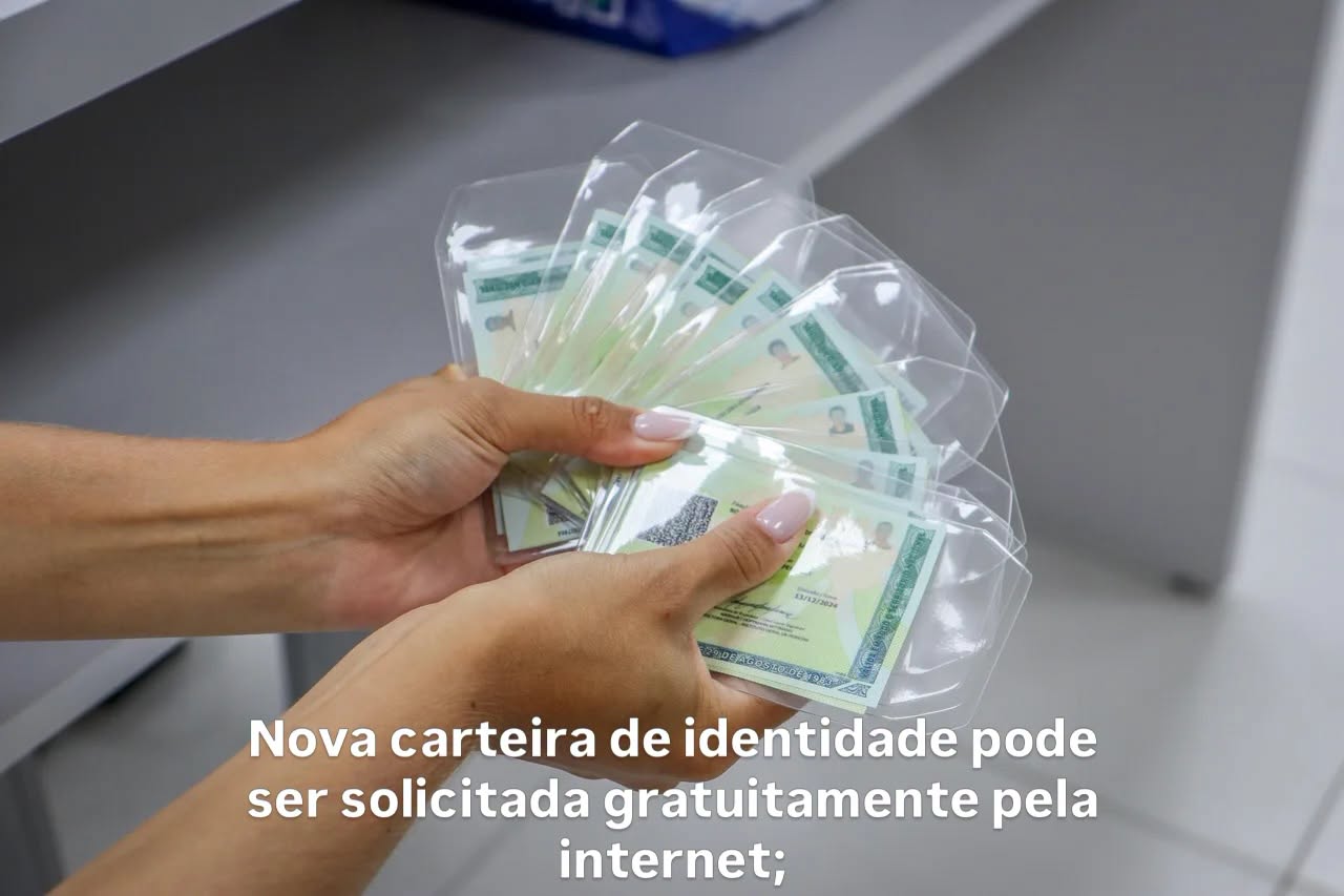 Nova carteira de identidade pode ser solicitada gratuitamente pela internet