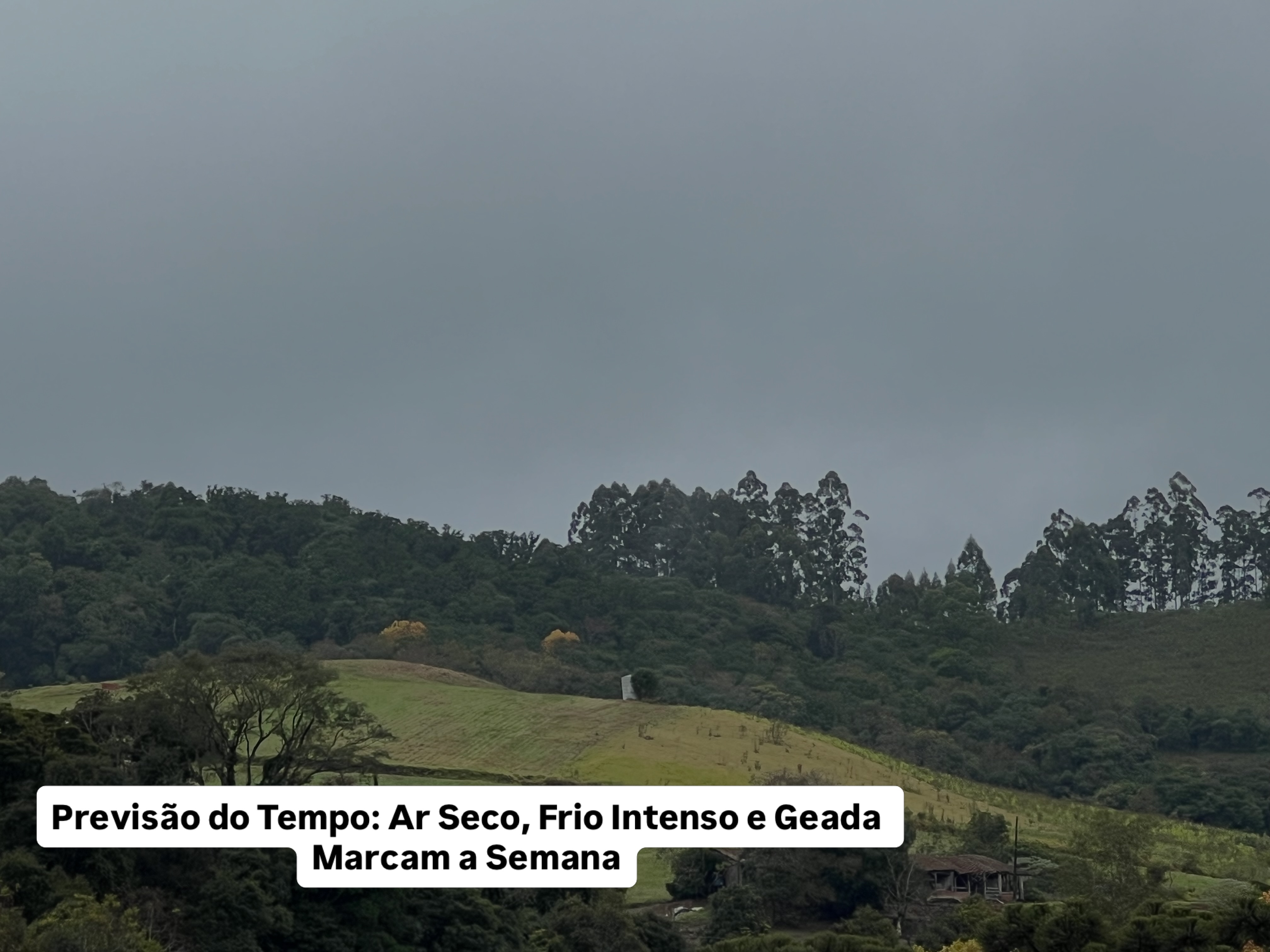 Previsão do Tempo: Ar Seco, Frio Intenso e Geada Marcam a Semana