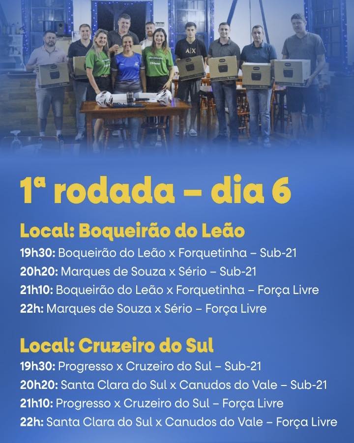 Progresso disputa primeira rodada do campeonato de futsal do G-8 nesta quinta em Cruzeiro do Sul  