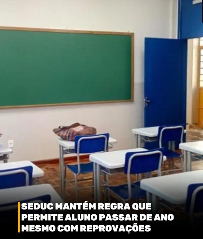 Seduc manterá a regra que permite que alunos passem de ano mesmo reprovando em até quatro disciplinas; entenda 