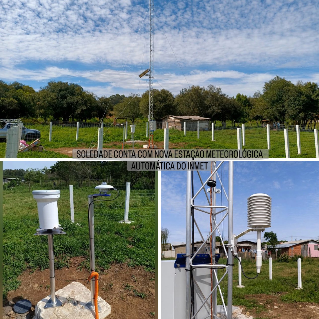 SOLEDADE CONTA COM NOVA ESTAÇÃO METEOROLÓGICA AUTOMÁTICA DO INMET