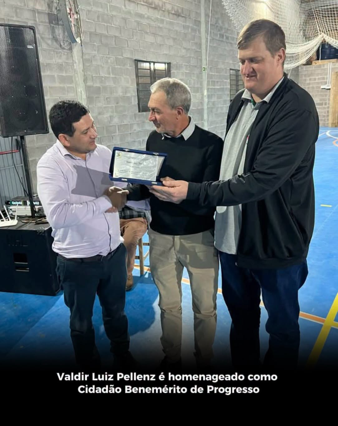 Valdir Luiz Pellenz é homenageado como Cidadão Benemérito de Progresso
